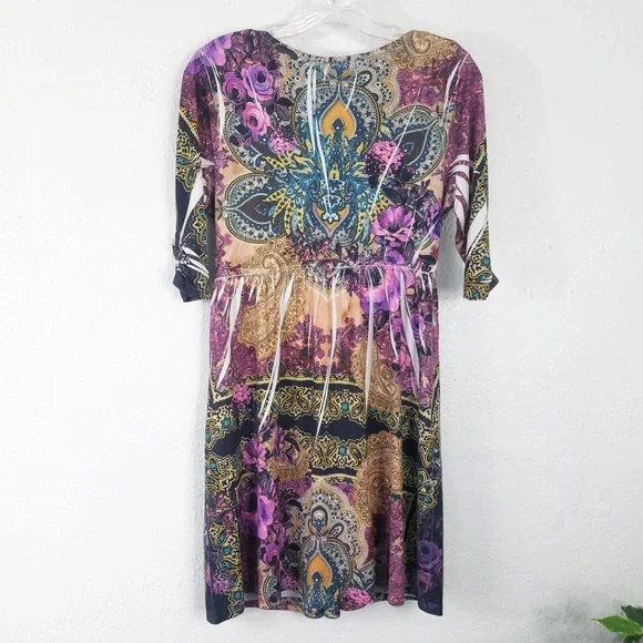Paisley Rose Blouse Tunic Dress - Picture 5 of 8